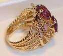 Vintage 14K Yellow Gold Amethyst Ring (7) 