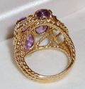 Vintage 14K Yellow Gold Amethyst Ring (7) 