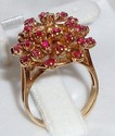 Vintage Trubrite 10K Gold Ruby & Diamond Ring (6¾