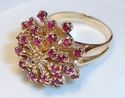 Vintage Trubrite 10K Gold Ruby & Diamond Ring (6¾