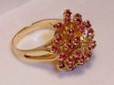 Vintage Trubrite 10K Gold Ruby & Diamond Ring (6¾