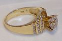 Vintage 10K Yellow Gold Cubic Zirconia Ring (6¼) 