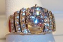 Vintage 10K Yellow Gold Cubic Zirconia Ring (6¼) 