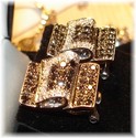 585-14K Gold Black & White Diamond Omega-Back Earr