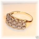 Vintage 14K Gold Diamond (TCW.375) Ring (5 ½) 