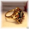 FEATURE 14K Gold London Blue Topaz & Ruby Ring (6)