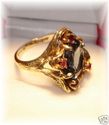 FEATURE 14K Gold London Blue Topaz & Ruby Ring (6)