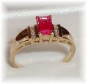 10KT Gold Color Change Sapphire & Diamond Ring (7)