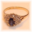 Dazzling 14K Yellow Gold Sapphire & Diamond Ring (