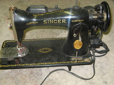 SOLOIN55 : singer 1948 sewing machine 15-91 heavy duty leather