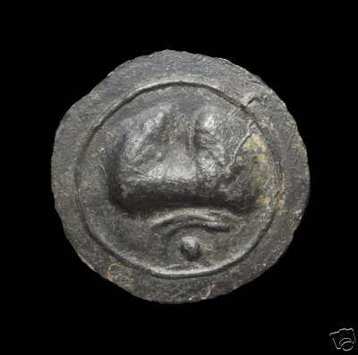 worldcoin2010 : Ancient Funan Garuda Silver Coin 600-1100 B.E.