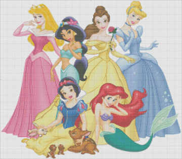 Princess | Disney Cross Stitch -  www.disneycrossstitch.com