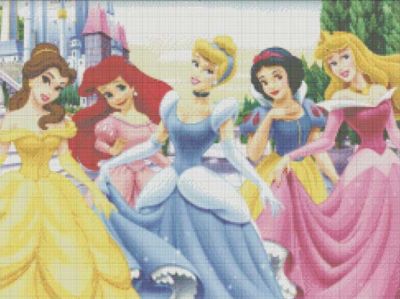 thesassystitch : Disney Princess Cinderella Cross Stitch Pattern