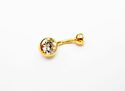 14g 13/32 10mm Gold Plated Navel Belly Button Ring