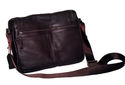 Venchinni Men Messenger Dark Brown Leather Bag 096