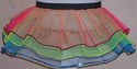UV NEON Hot Pink Blue Lime Tutu Skirt Triple Strip