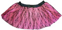 Baby Pink black flower lace mini petticoat tutu sk