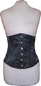 Black lace underbust corset Stee Busk ( Gothic Got