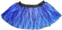 Blue black flower lace mini petticoat tutu skirt P