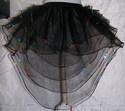 Tutu Skirt Black Multi Sequins Peacock Petticoat
