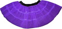 Purple  Plain V Stripe Petticoat Tutu Skirt double