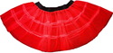 Red Plain V Stripe Petticoat Tutu Skirt double Lay