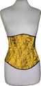 Green lace underbust corset Steel Busk Bumble Bee 