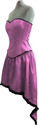 Baby Pink Plain corest bustle designer dress