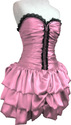 Baby Pink mini puffy designer dress