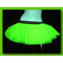 Neon UV Green Basic Style Mini Tutu Skirt Petticoa