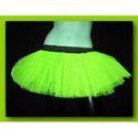 Neon UV Lime Basic Style Mini Tutu Skirt Petticoat