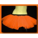 Neon UV Orange Basic Style Mini Tutu Petticoat Ski