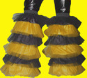Yellow Fluffy Legwarmer Boot Cover Bumble bee