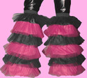 Baby Pink Fluffy Legwarmer Boot Covers 