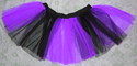 Purple & Black Stripe Tutu Skirt