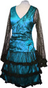 Blue mini Lace designer dress
