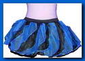 Blue mini tutu skirt twister petticoat Sequins ton