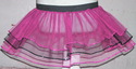 Baby Pink Black Tutu Skirt Triple Stripe Layer seq