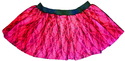 Hot Pink Pink black flower lace mini petticoat tut