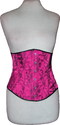 Hot Pink lace underbust corset Steel Busk ( Punk C