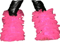 Hot Pink UV Neon Fluffy Legwarmer Boot covers