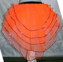 Tutu Skirt Orange Sequins Peacock Petticoat