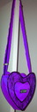Purple Heart Shape Soulder Bag Rave Dance Cyber Pa