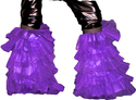 Purple Fluffy Legwarmer Boot covers