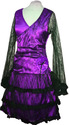 Purple mini Lace designer dress