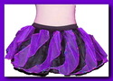 Purple Black mini tutu skirt twister petticoat Seq