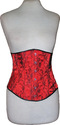 Red lace underbust corset Steel Busk Lady Bug ( Pu