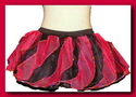 Red mini tutu skirt twister petticoat Sequins tone