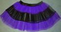 Purple V Stripe Petticoat Tutu Skirt double Layer