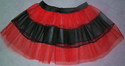 Red V Stripe Petticoat Tutu Skirt double Layer
